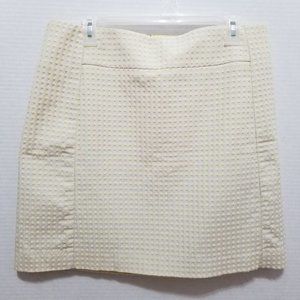 Ann Taylor LOFT skirt 12 Candy Dot Shift lined jacquard career work preppy